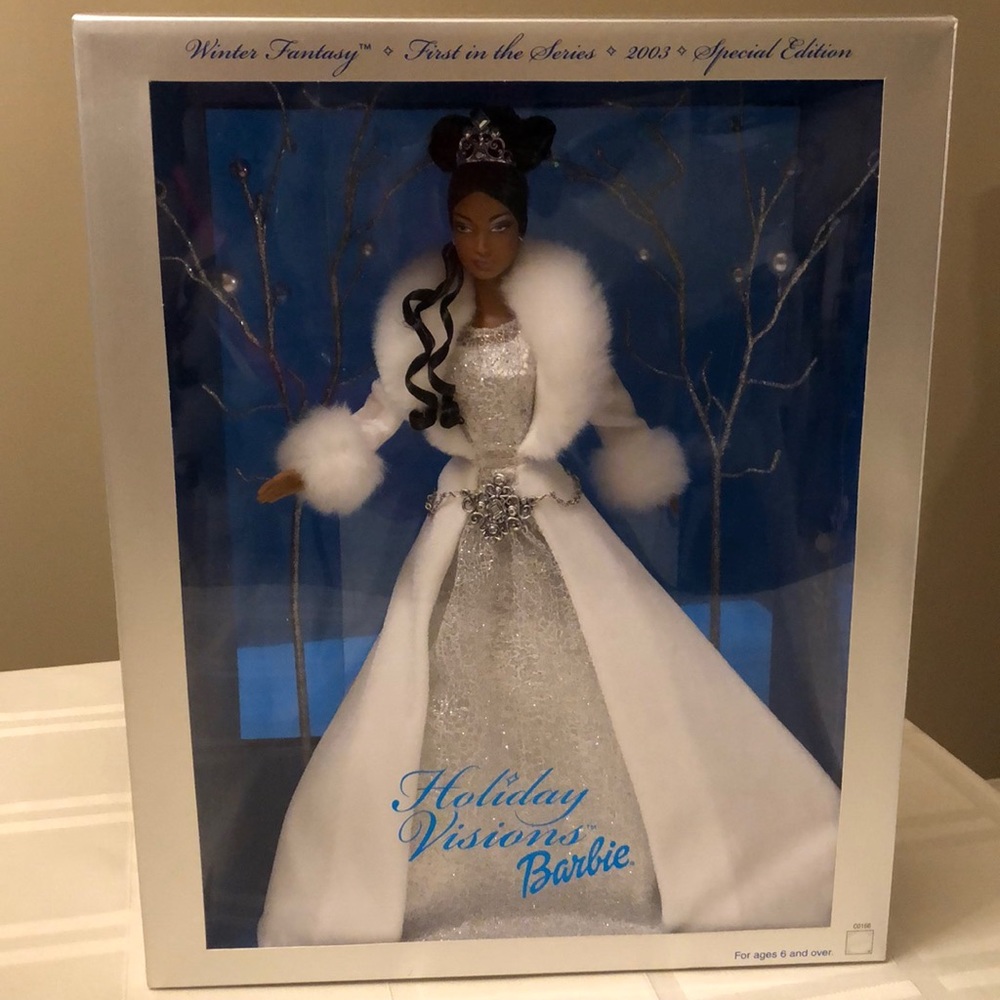 2003 Holiday Visions Barbie African American Doll